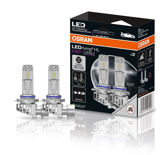 Osram LED pagrindines sviesos 9005/HB3/HIR1/H10/HB4/HIR2, 6500K, 9005DWESY2-2HB
